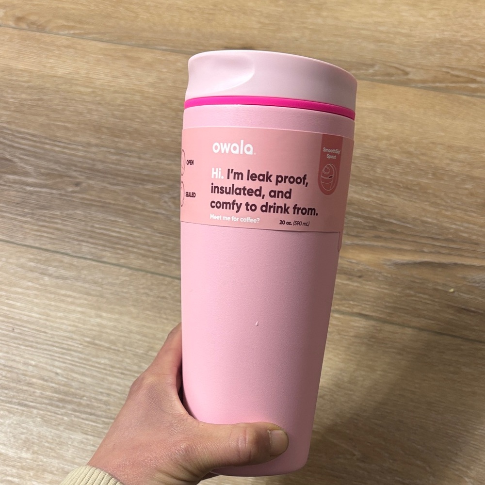 Owala Pink Insulated Travel Mug